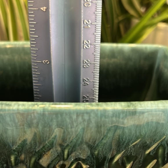 UNGEMACH VINTAGE POTTERY UPCO USA EMERALD GREEN TEAL #76 PLANTer Collectable - Picture 5 of 6